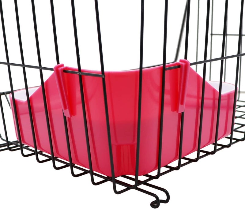 Litewoo Rabbit Litter Box Toilet Bunny Corner Litter Pan Pet Toilet Potty for Guinea Pigs Hamster Chinchilla Ferret Rabbit Small Animal (Pink) - Image 4
